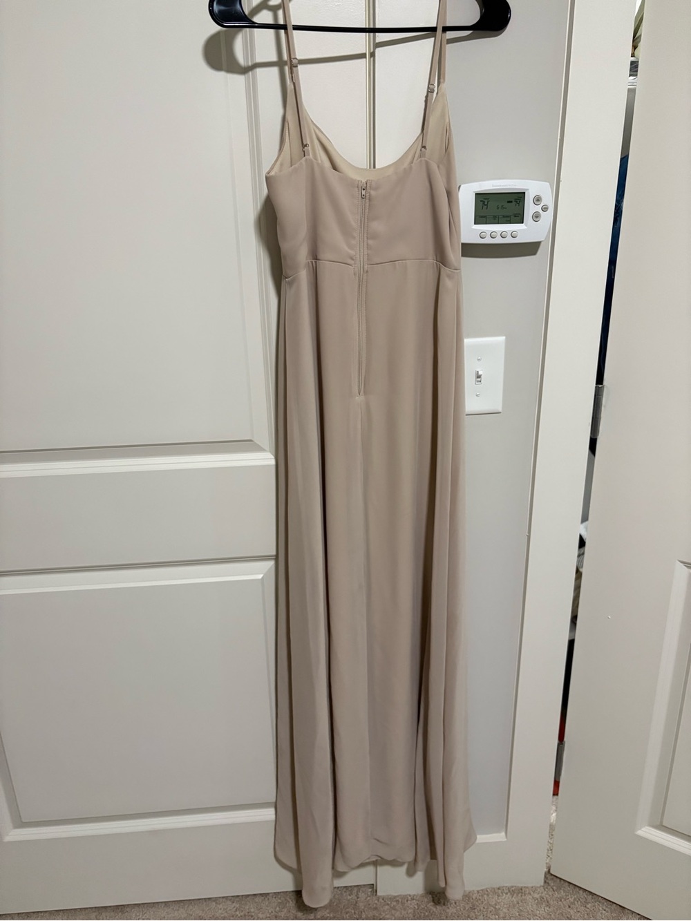 Birdy Grey Neutral Taupe Maxi Slip Dress - Picture 3 of 4